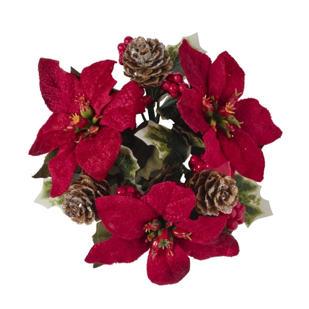 GIROCANDELA STELLA NATALE D.15CM. RED